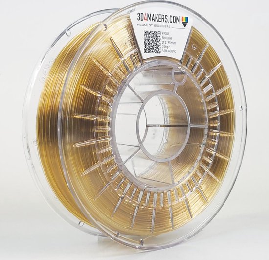 3D4Makers - PPSU Filament - Natural - 1.75mm - 500 gram