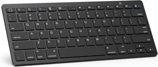 Interesseren Luxe een vuurtje stoken Draadloos Toetsenbord - Wireless Keyboard - Bluetooth - Zwart | bol.com