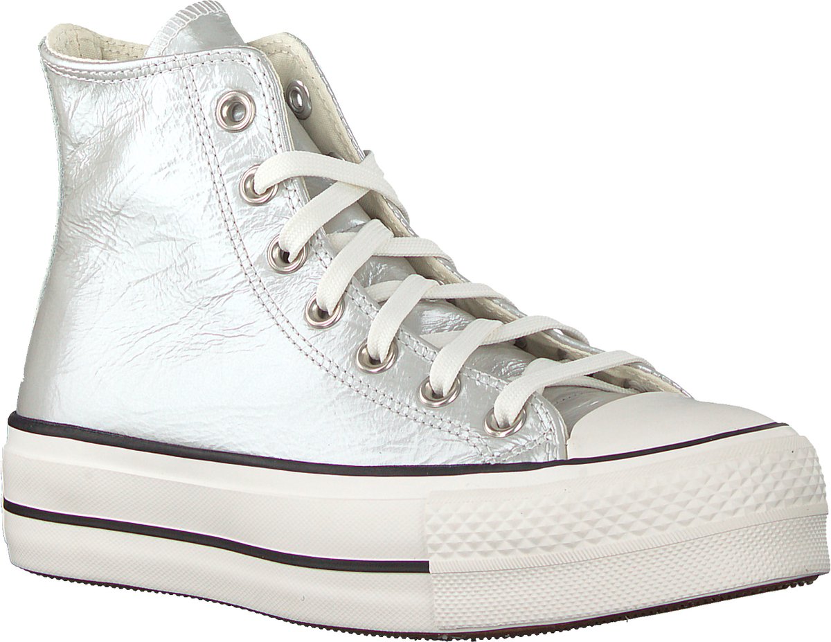Converse Dames Hoge sneakers Chuck Taylor All Star Lift Hi - Zilver - Maat  39 | bol