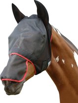 Equilibrium Field Relief Max Horse And Donkey Fly Mask With Ears (Black/Red)