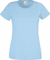 Fruit Of The Loom Dames / Vrouwen Damens-Fit Valueweight T-shirt met korte mouwen (Hemel Blauw)