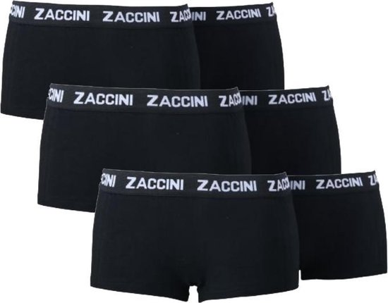 Zaccini 6-pack dames boxershorts zwart | bol.com
