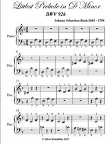 Littlest Prelude in D Minor BWV 926 Beginner Piano Sheet Music