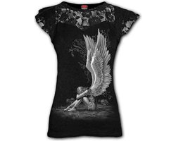 Spiral Top -XXL- ENSLAVED ANGEL Zwart
