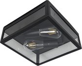 QAZQA rotterdam - Moderne Dimbare LED Smart Wandlamp incl. wifi met Dimmer voor buiten - 2 lichts - D 10 cm - Zwart - Buitenverlichting