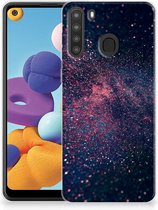 Telefoonhoesje Geschikt voor Samsung Galaxy A21 TPU Siliconen Hoesje met Foto Stars