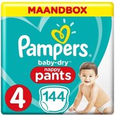 Pampers Baby Dry Pants Maat 4 - 144 Luiers Maandbox