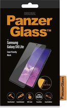 PanzerGlass Case Friendly Gehard Glas Screenprotector Geschikt voor Samsung Galaxy S10 Lite - Zwart