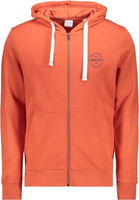Scheck Fleecejacke Grau JACK & JONES Hoodie JJEHOLMEN SWEAT HOOD NOOS Perlweiss Men Outfit