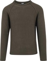 Urban Classics Sweater/trui -L- Raglan Wideneck Groen
