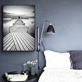 Canvas Experts doek met Zwart wit/grijs Natuur foto leuk om te combineren! maat 40x80CM *ALLEEN DOEK MET WITTE RANDEN* Wanddecoratie | Poster | Wall art | canvas doek |