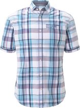 Tom Tailor Korte mouw Overhemd - 1019473 Turkoise (Maat: XXL)