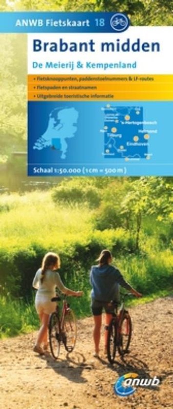 Cover van het boek 'ANWB Fietskaart / 18 Brabant Midden'