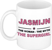 Jasmijn The woman, The myth the supergirl cadeau koffie mok / thee beker 300 ml