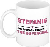 Stefanie The woman, The myth the supergirl cadeau koffie mok / thee beker 300 ml