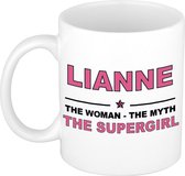 Lianne The woman, The myth the supergirl cadeau koffie mok / thee beker 300 ml