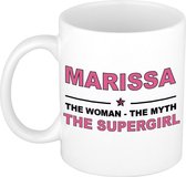 Marissa The woman, The myth the supergirl cadeau koffie mok / thee beker 300 ml