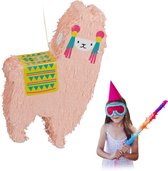 Relaxdays lama pinata - alpaca - kinderen - feestartikel - verjaardag - piñata - decoratie