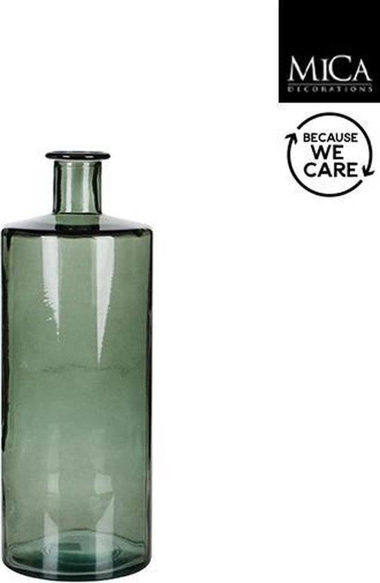 Mica Decorations bouteille guan dimensions en cm: 40x15 vert / gris