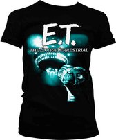 E.T. Dames Tshirt -L- Duotone Zwart