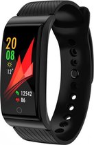 Let op type!! F4 0 96 inch TFT kleuren scherm siliconen band Smartband Smart armband  waterdicht IP67  steun Sportmodus / Call herinnering / slapen Monitor / bloed druk / hartslag monitor (zw