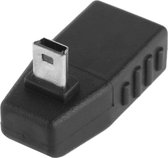 Let op type!! Mini USB mannetje naar USB 2.0 A vrouwtje Adapter met 90 graden hoek