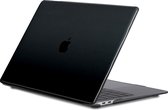 Lunso Geschikt voor MacBook Air 13 inch M1 (2020) cover hoes - case - Glanzend Zwart