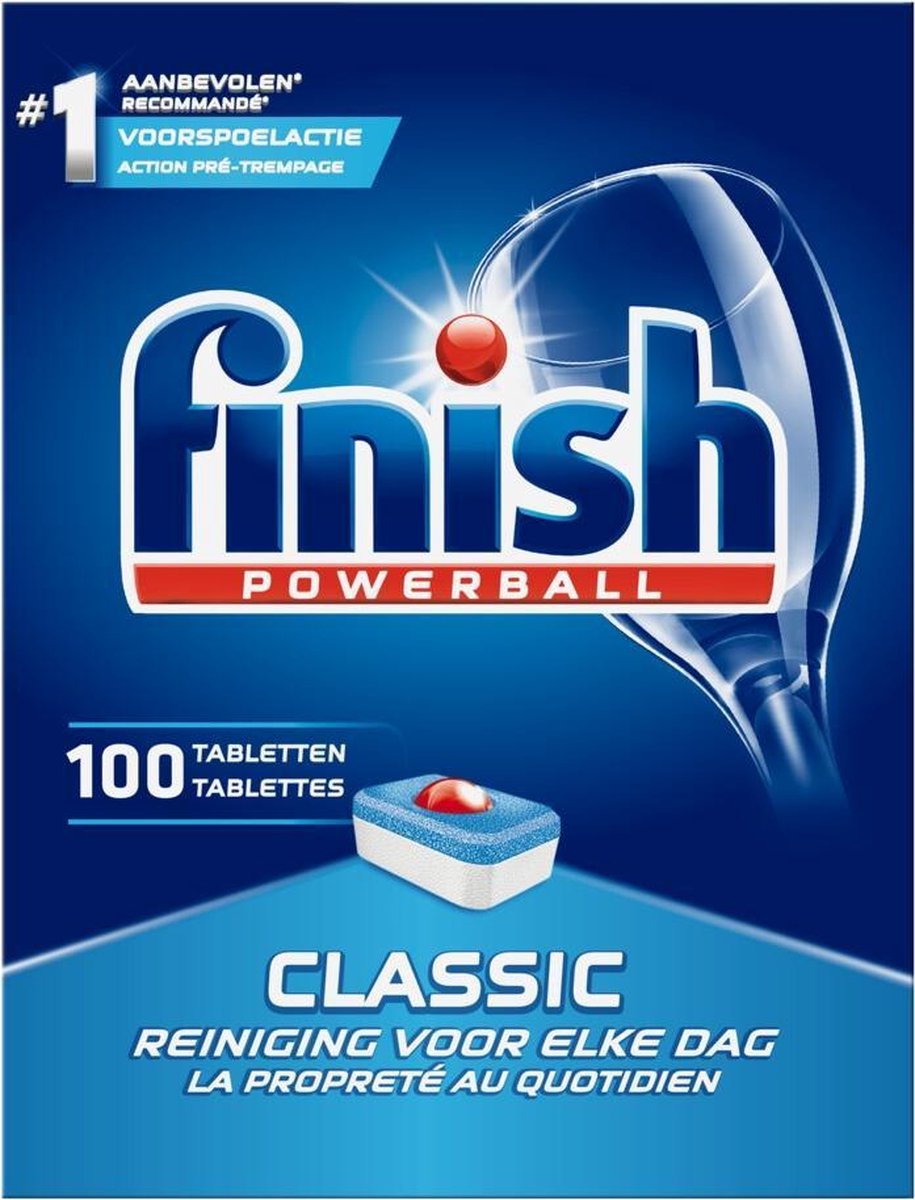 Finish Classic Regular Vaatwastabletten - Kwartaal Pak - 100 Stuks