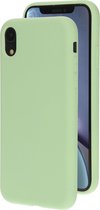 Mobiparts Silicone Cover Apple iPhone XR Pistache Green