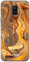 Samsung Galaxy A6 (2018) Hoesje Transparant TPU Case - Brownie Caramel #ffffff