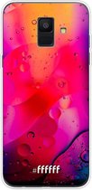 Samsung Galaxy A6 (2018) Hoesje Transparant TPU Case - Colour Bokeh #ffffff