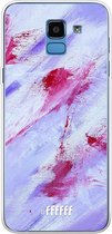 Samsung Galaxy J6 (2018) Hoesje Transparant TPU Case - Abstract Pinks #ffffff