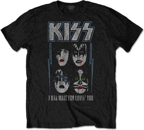 Kiss - Made For Lovin' You Heren T-shirt - XXL - Zwart