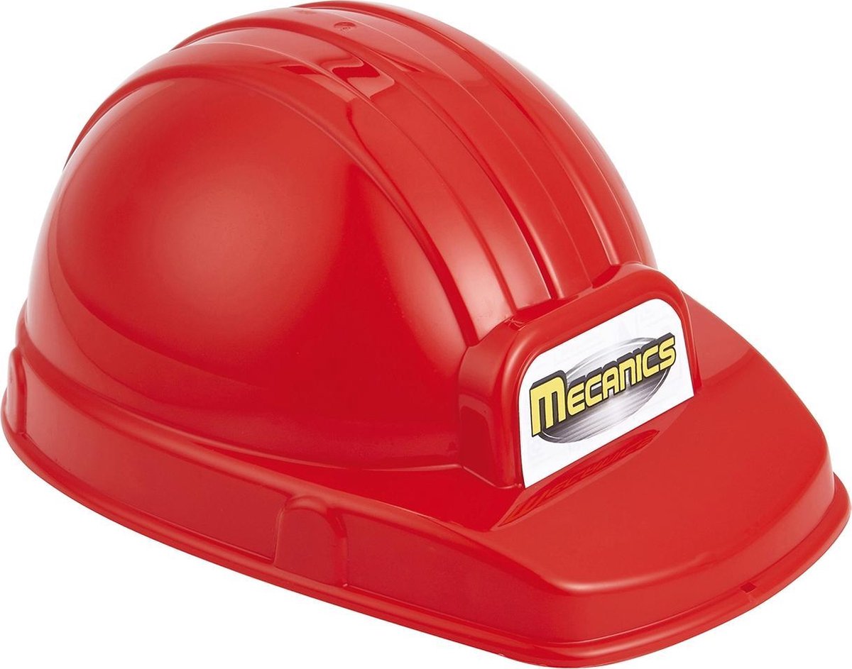 Androni Ecoiffier bouwhelm speelgoed rood - mecanics helm voor kinderen. afbeelding