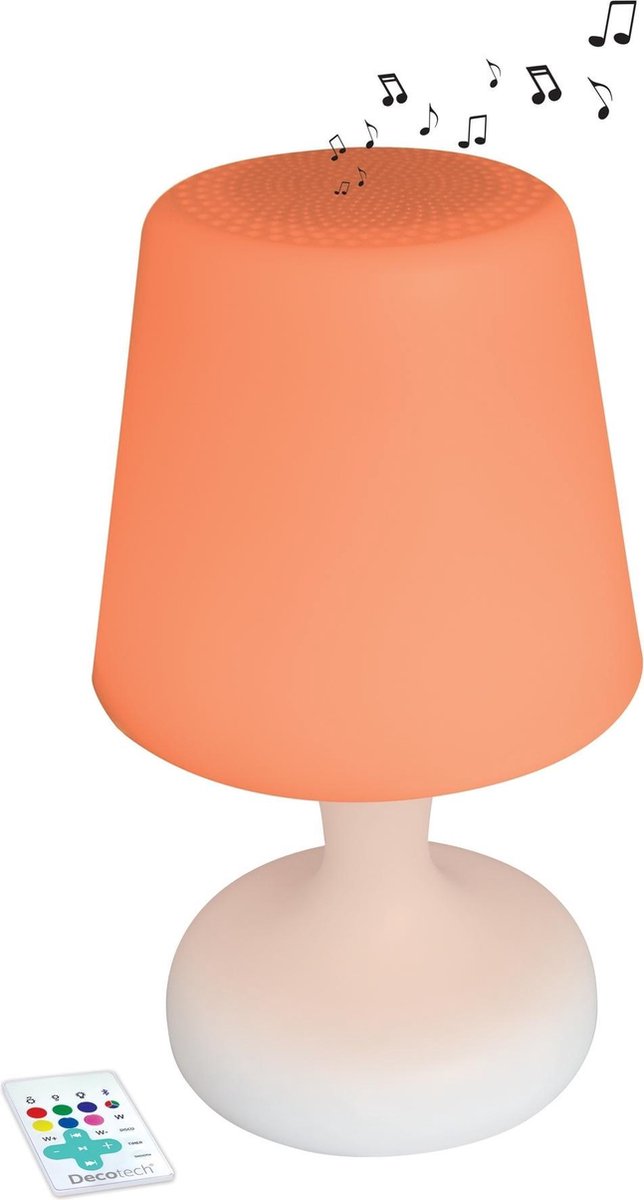 Bluetooth® Waterproof multicolour Speaker in shape of Table Lamp using LED tech incl. afstandsbediening — afbeelding 5