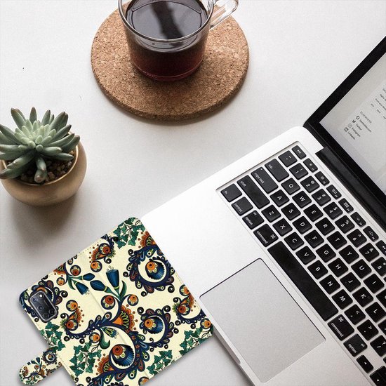 Coque avec pour OPPO A72 | OPPO A52 Portefeuille Baroque Fleur