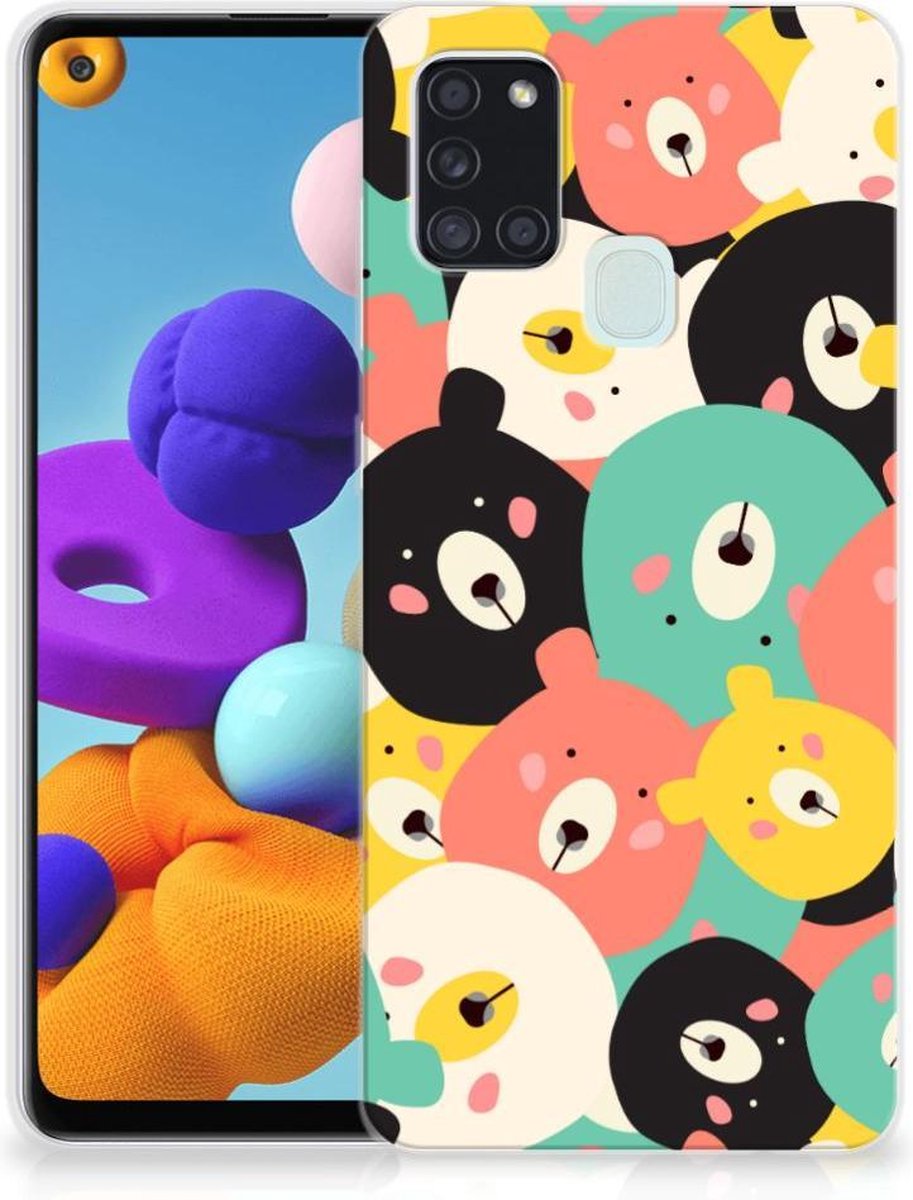 Samsung Galaxy A21s Telefoonhoesje met Naam Bears