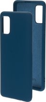 Mobiparts hoesje geschikt voor de Samsung Galaxy A41 - Siliconen - Blauw