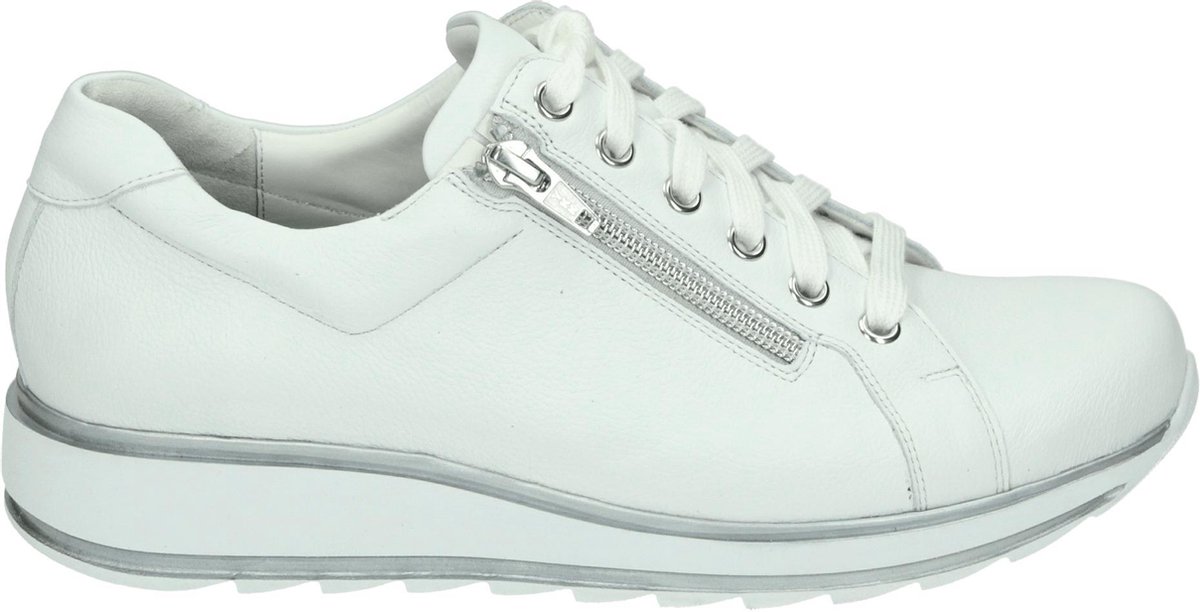 Durea 6239 H Volwassenen Lage sneakers Kleur: Wit/beige Maat: 37.5 -  Schoenen.nl