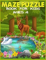 Maze Puzzle Book for Kids Ages 4