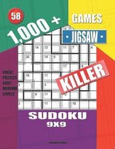 1,000 + Games jigsaw killer sudoku 9x9: Logic puzzles easy - medium levels