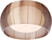 BRILLIANT lamp Relax plafondlamp 50 cm brons / chroom | 2x A60, E27, 30W, gf normale lampen niet gespecificeerd. | Geschikt voor LED-lampen | Dimbaar bij gebruik van geschikte lampen