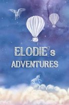 Elodie's Adventures: A Softcover Personalized Keepsake Journal for Baby, Cute Custom Diary, Unicorn Writing Notebook with Lined Pages