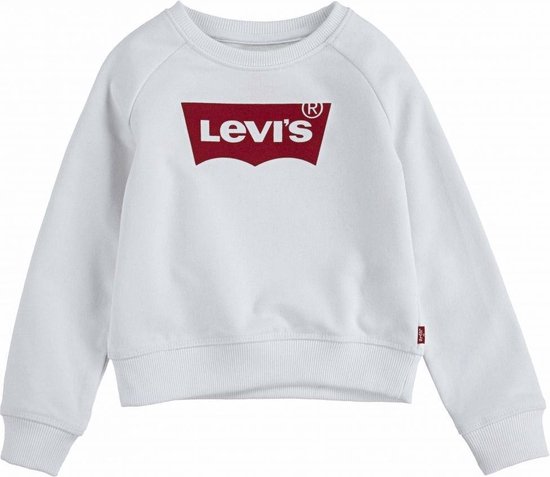 compleet Baby Gewoon overlopen Levi's Meisjes truien & vesten Levi's LVG KEY ITEM LOGO CREW wit 176 |  bol.com