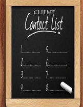 Client Contact List: Smart Alphabetical Client Tracker- Professional Business To do list Book for Hair Stylist, Therapist & Nails Stylist-