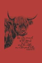 Psalm 50: 10 For Every Animal of the Forest is Mine and the Cattle on a Thousand Hills: Scripture Prayer Journal with Bible Vers