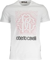 Roberto Cavalli T-shirt Wit XL Heren