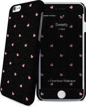 Coque i-Paint Sweety - noire - pour iPhone 6 / 6S