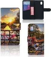 Bookcase Alcatel 1B (2020) Telefoon Hoesje Amsterdamse Grachten
