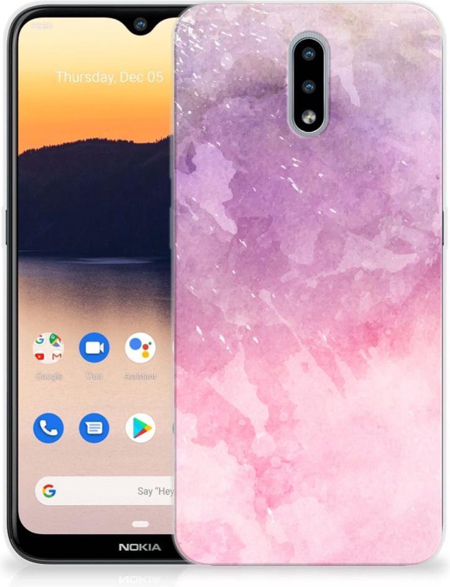 Hoesje maken Nokia 2.3 Pink Purple Paint